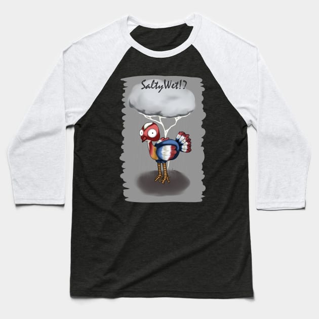 Gobble SaltyWet?! Baseball T-Shirt by LinYue